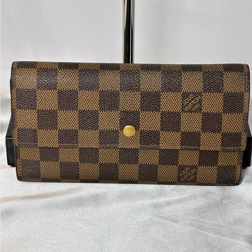 Authentic Louis Vuitton Monogram International Long Wallet